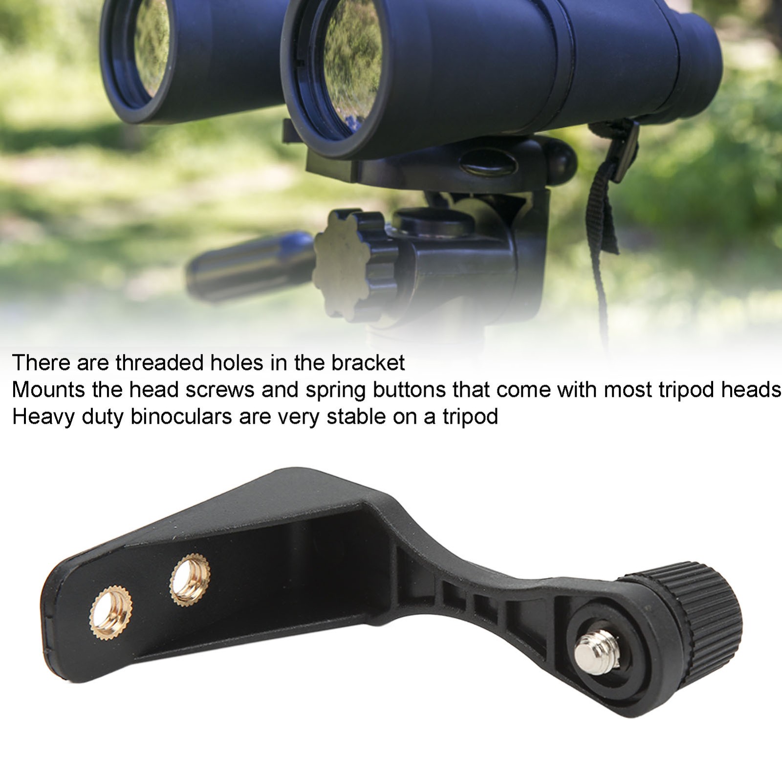 Binocular Bracket Plastic L Shaped 1/4in Threading Stable Binocular Tripod