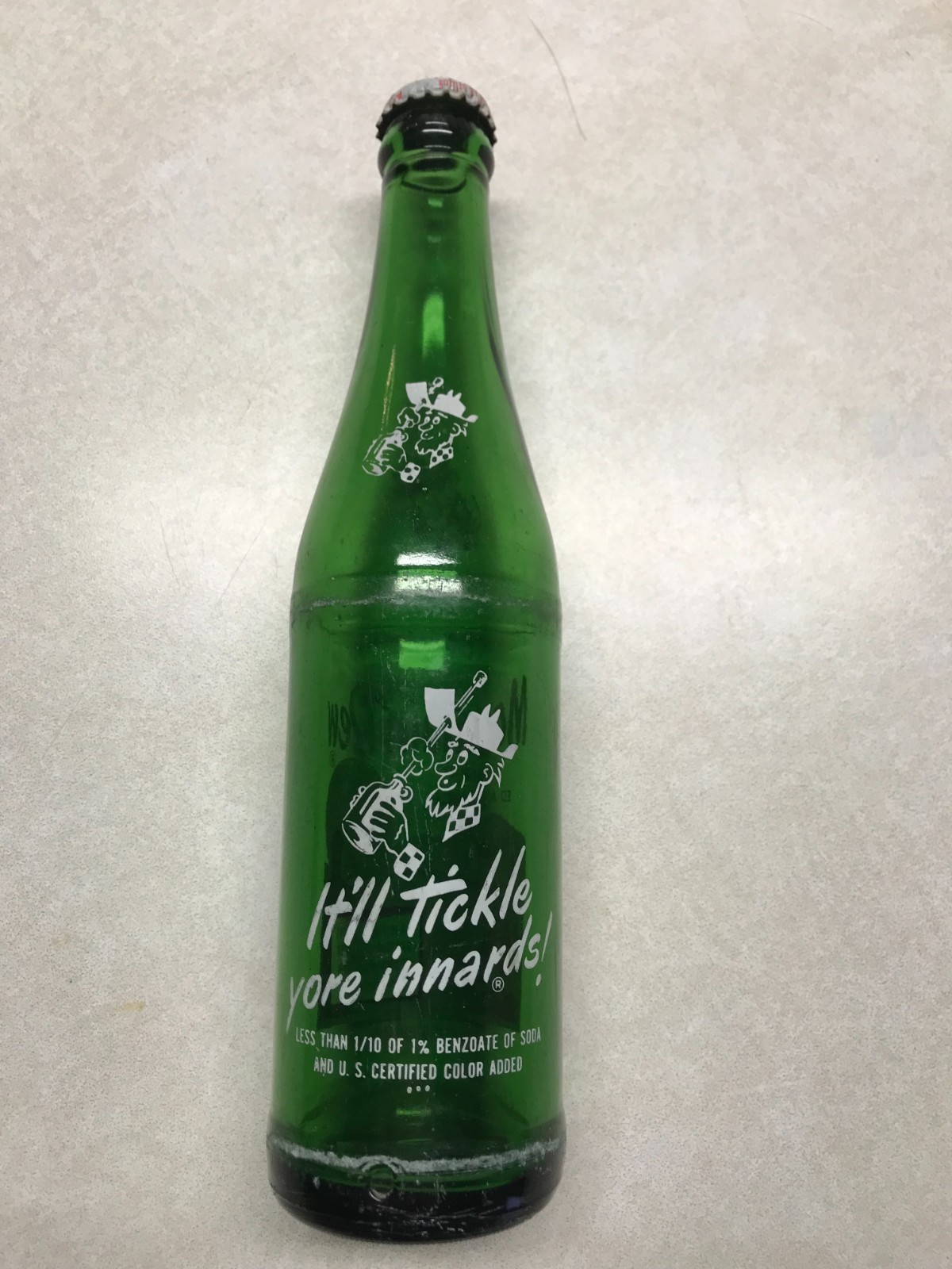Vintage 10oz Mountain Dew Hillbilly Soda Bottle-Bottled by Ed and Shirley
