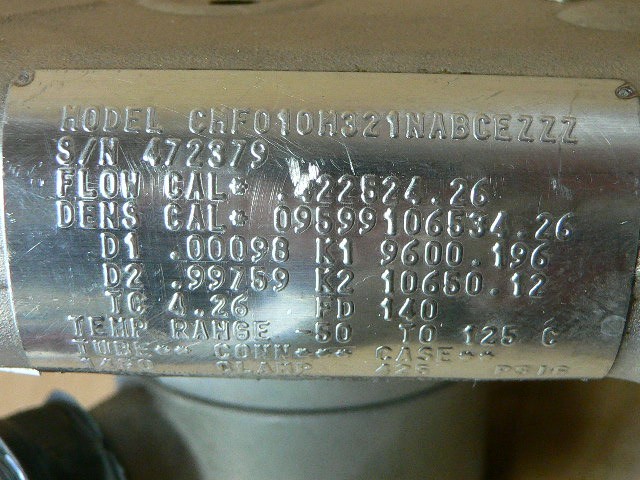 Micro Motion Cmf010m321nabcezzz Intelligent Coriolis Flow Sensor