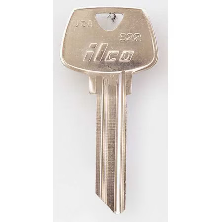 Kaba Ilco S22 Key Blank, Brass, Type S22, 6 Pin, Pk10