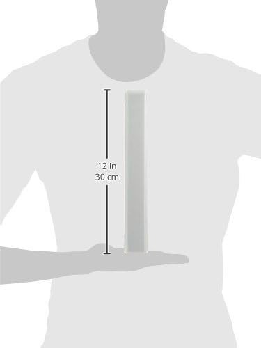 Amazon Basics 3-Ring Binder, 1-Inch, Customizable, with Pockets 1-Pack, White