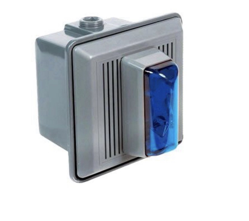 EDWARDS SIGNALING 868STRB-N5 Horn Strobe,Blue,5-1/2 In. H,120VAC 16G544 - NEW