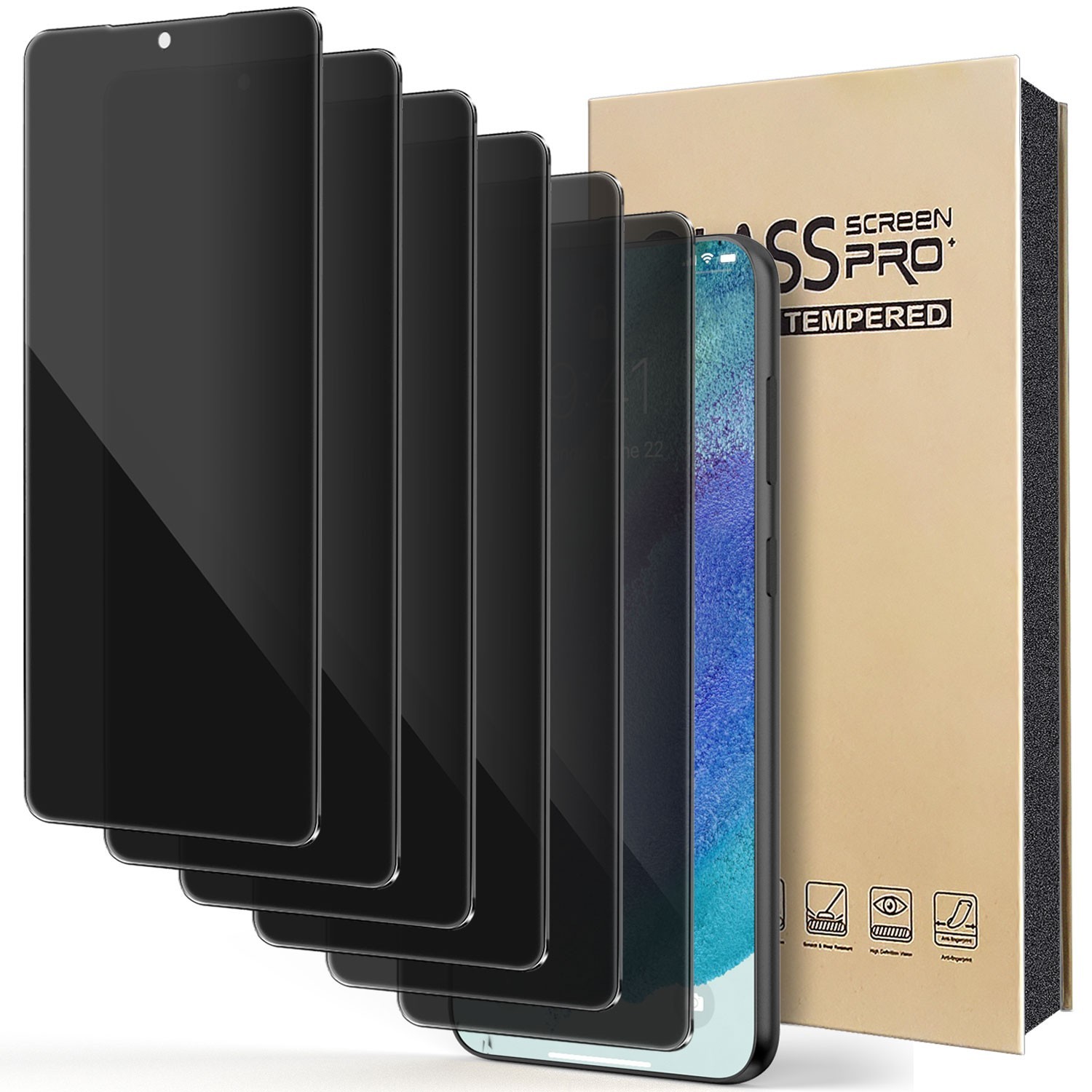 For Samsung Galaxy S21 FE 5G Privacy Anti-Spy Tempered Glass Screen Protector
