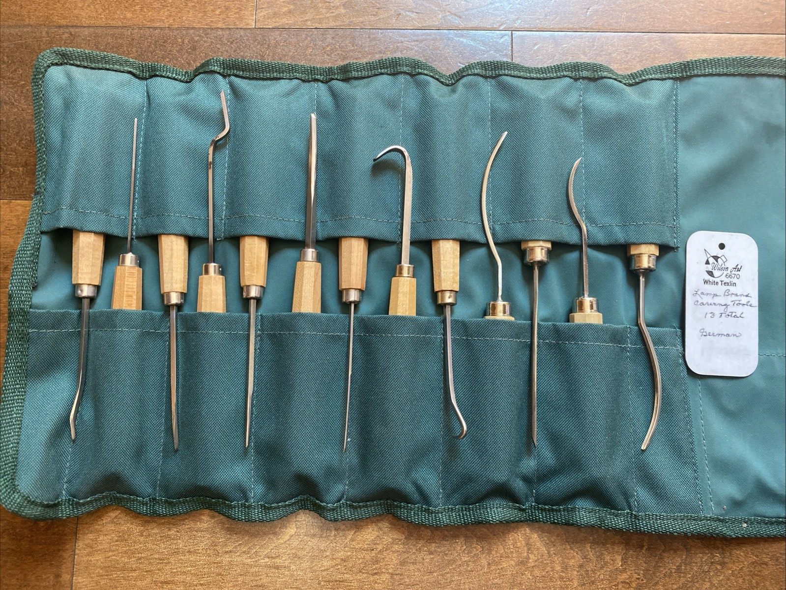13-pc Lamp Brand Carving Tool Woodworker's Complete Set Made In Germany