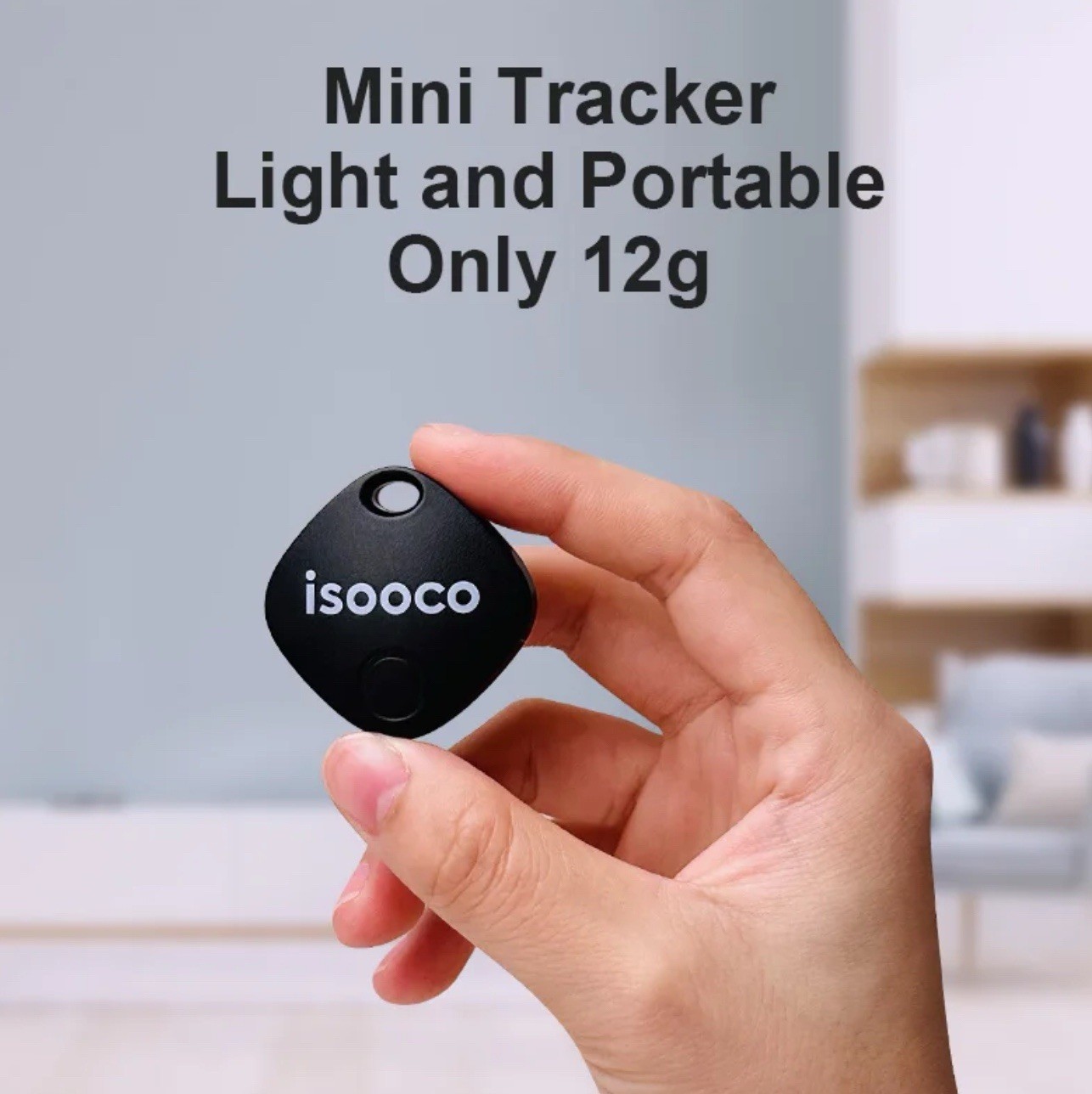 ISOOCO 4-Pack Apple Findmy Item FinderIP67 Waterproof Bluetooth Tracker