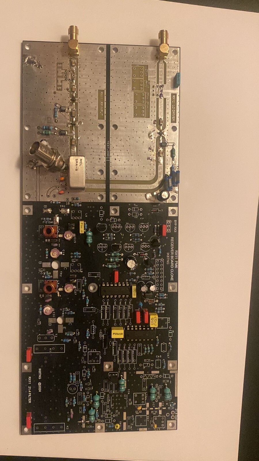 MI MARCONI 2955A to 2955R optional kit experiment board