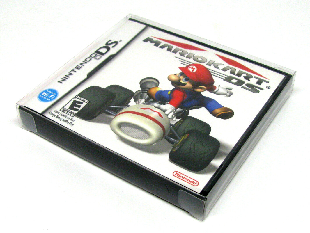 5x NINTENDO DS CIB GAME BOX -CLEAR PLASTIC PROTECTIVE BOX PROTECTOR SLEEVE CASE