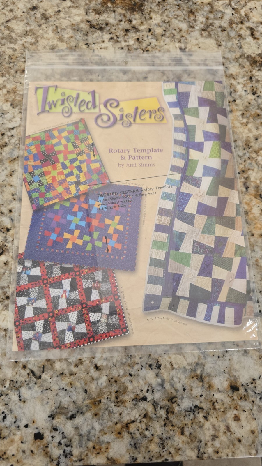 Foundation Impressions Quilt Stencils Twisted Sister Rotary Template & Pattern