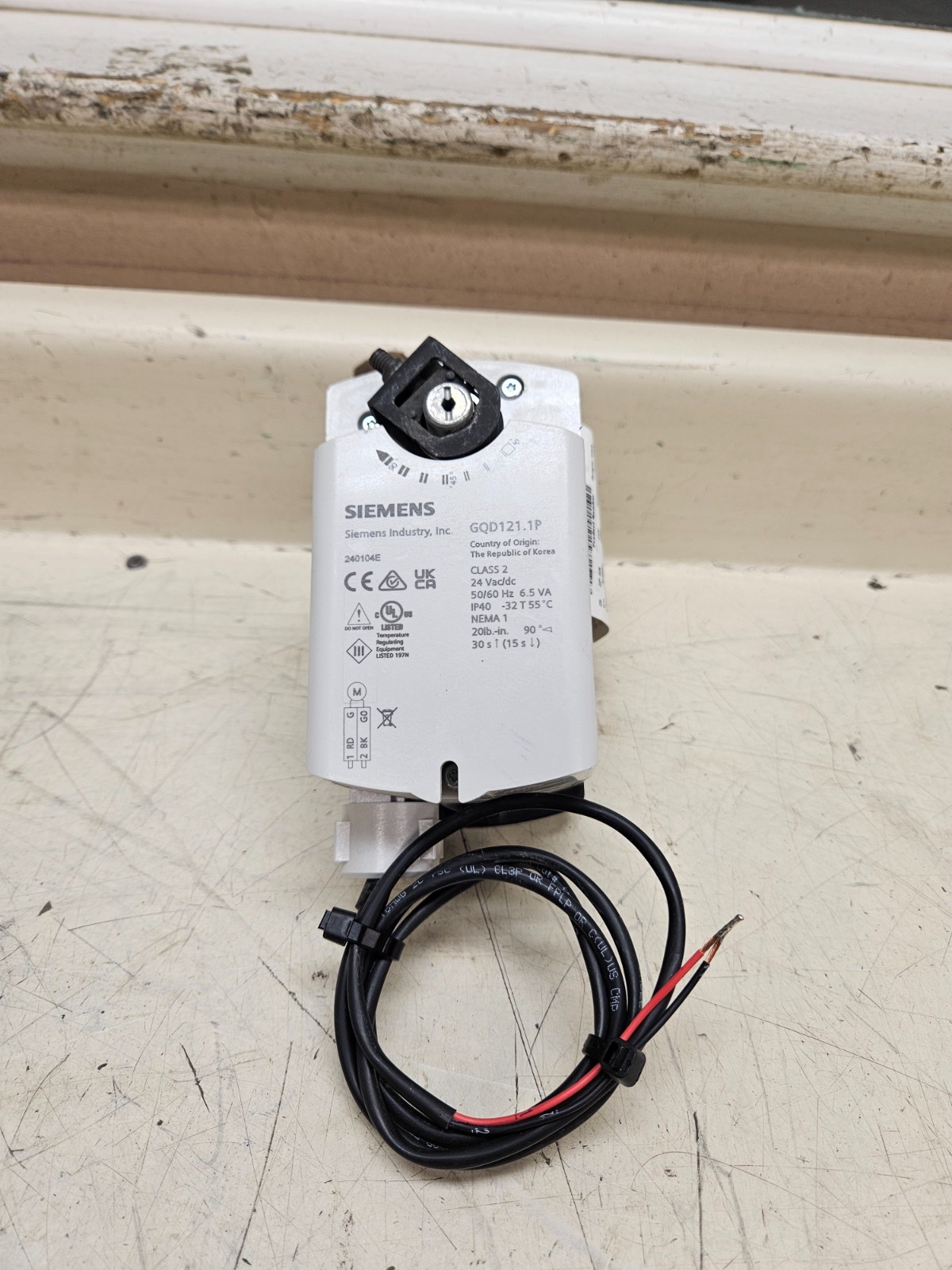 Siemens Actuator Electric Damper P/N: GQD121.1P FREE SHIPPING