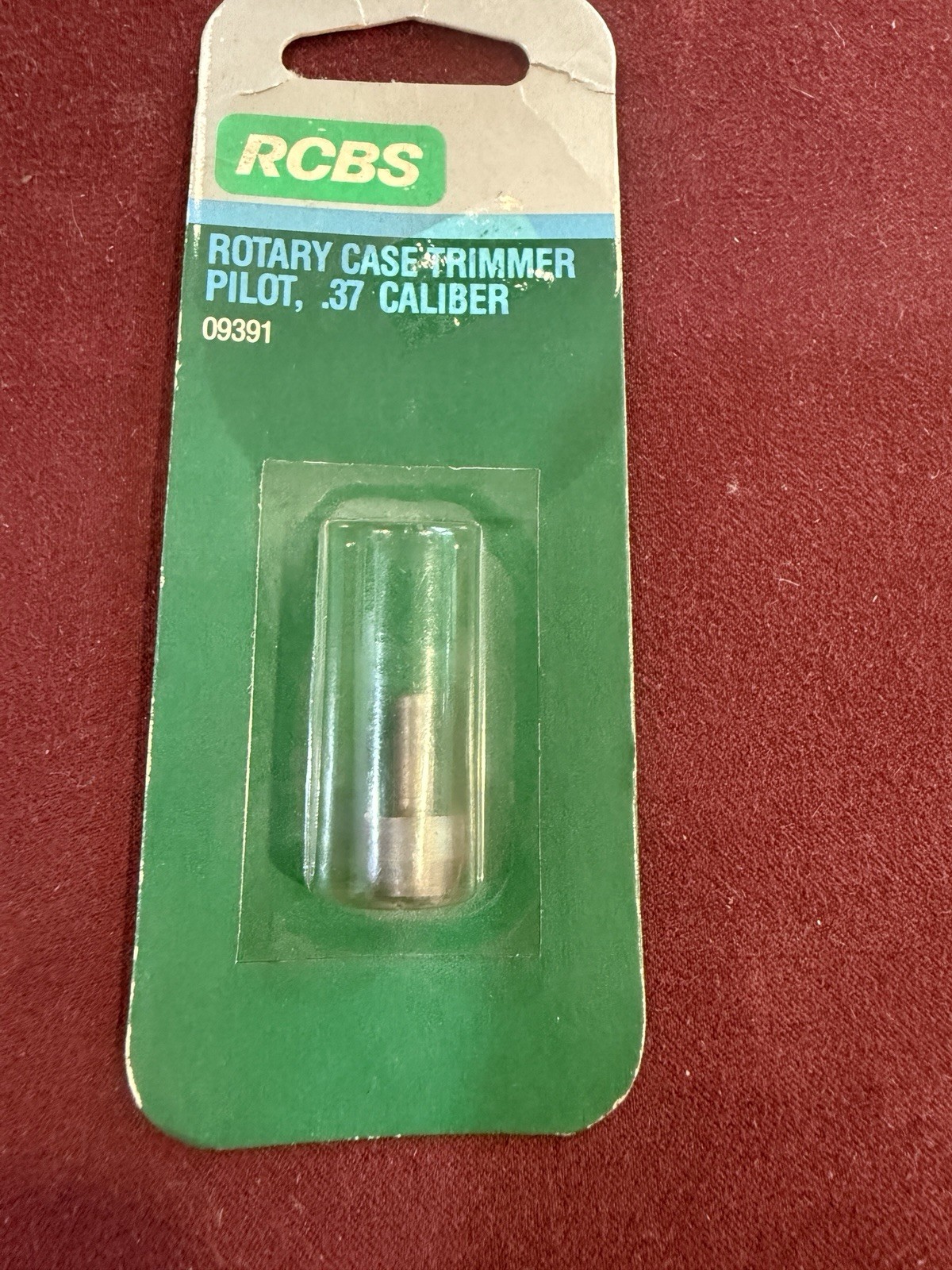 RCBS Rotary Case Trimmer Pilot .37 Cal, #09391 New in Package