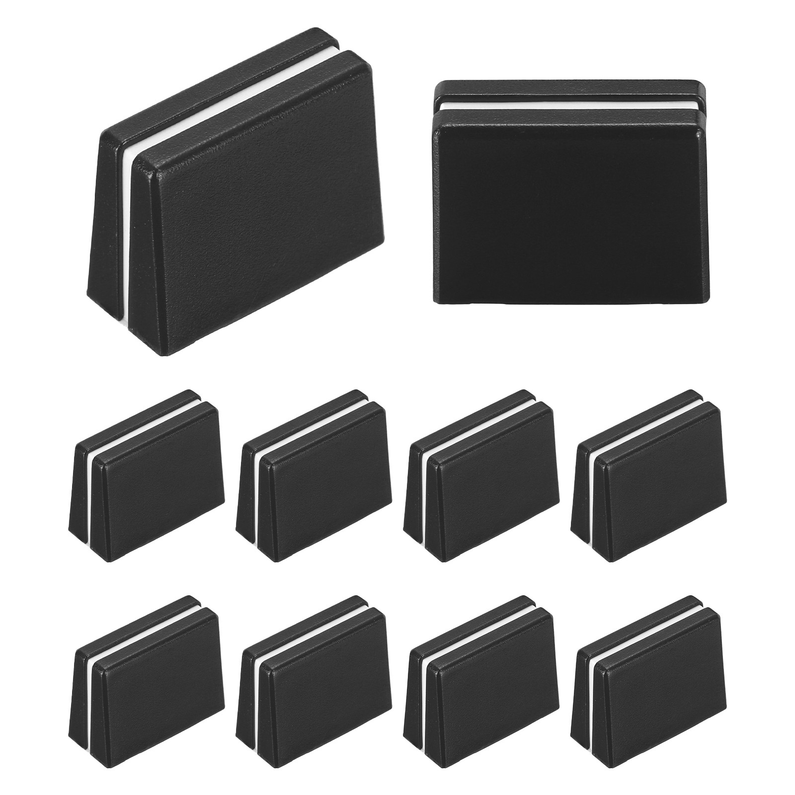 Universal Fader Knobs, Black Mixer Fader Caps Plastic for DJ Console, 10Pcs
