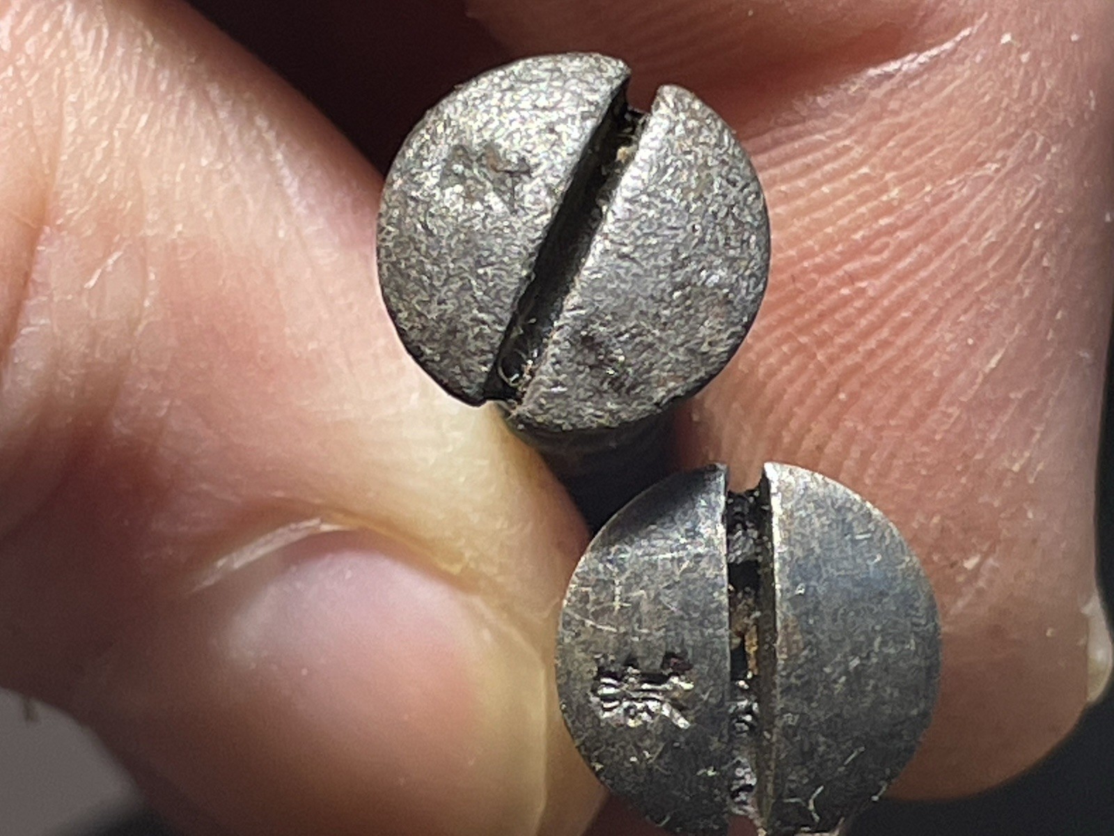 2 Surplus Mauser Buttplate / Sling Swivel Base Screws Vintage Military Gun Parts