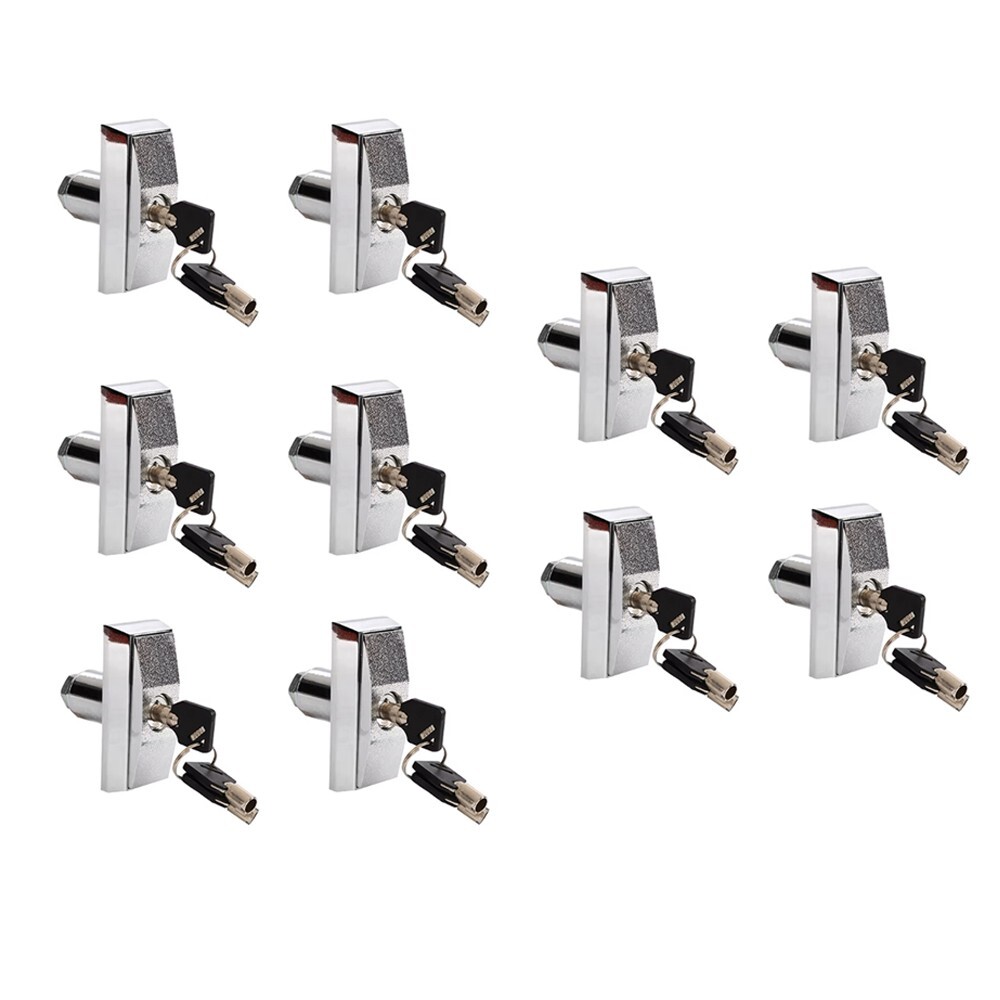 10 Keyed Different Vending Machine T Handle Lock Water Vending Snack machine