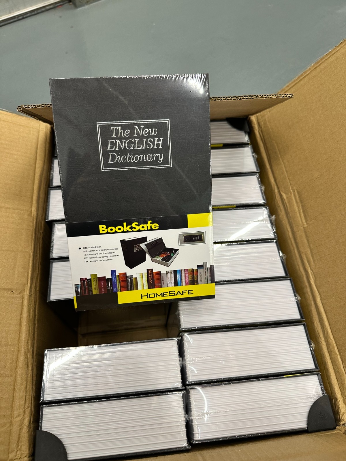 LOT OF 16 Safe Lock Box Book Vault Metal Fire Proof Secret Money Hidden Gun Cash