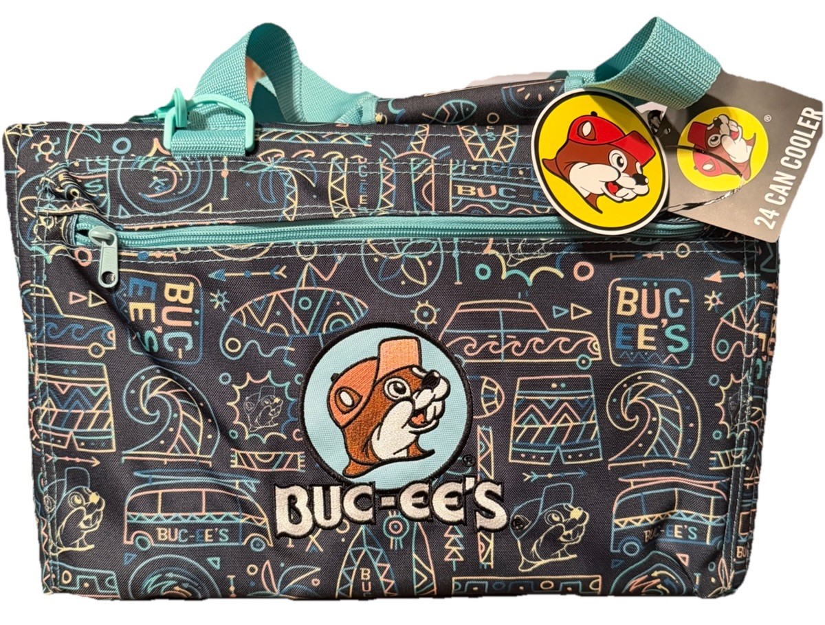 Bucees 24 Can Cooler Bag Surf Icons