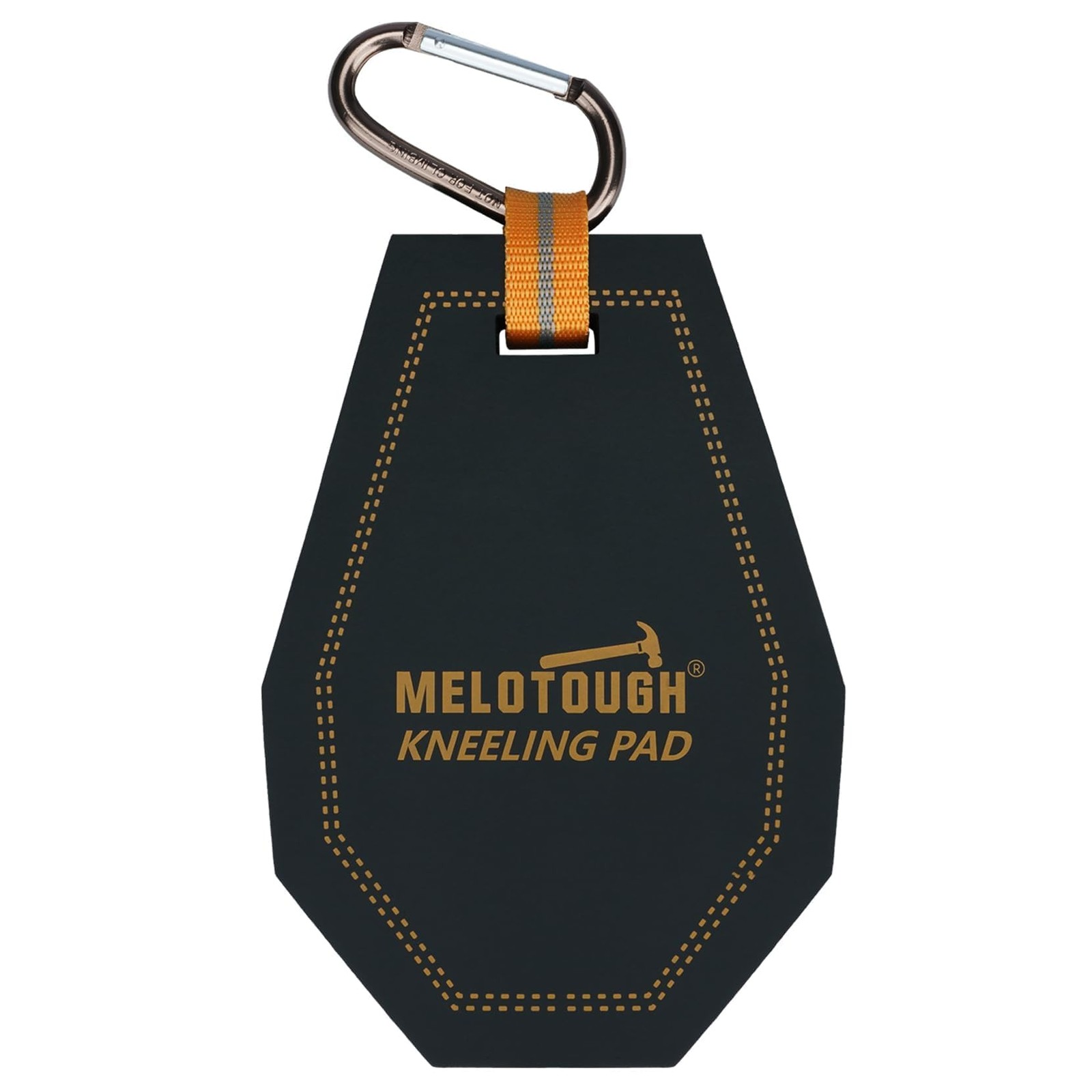 MELOTOUGH Mini Kneeling Pad with Carabiner Clip, Portable 1 One Size, Black