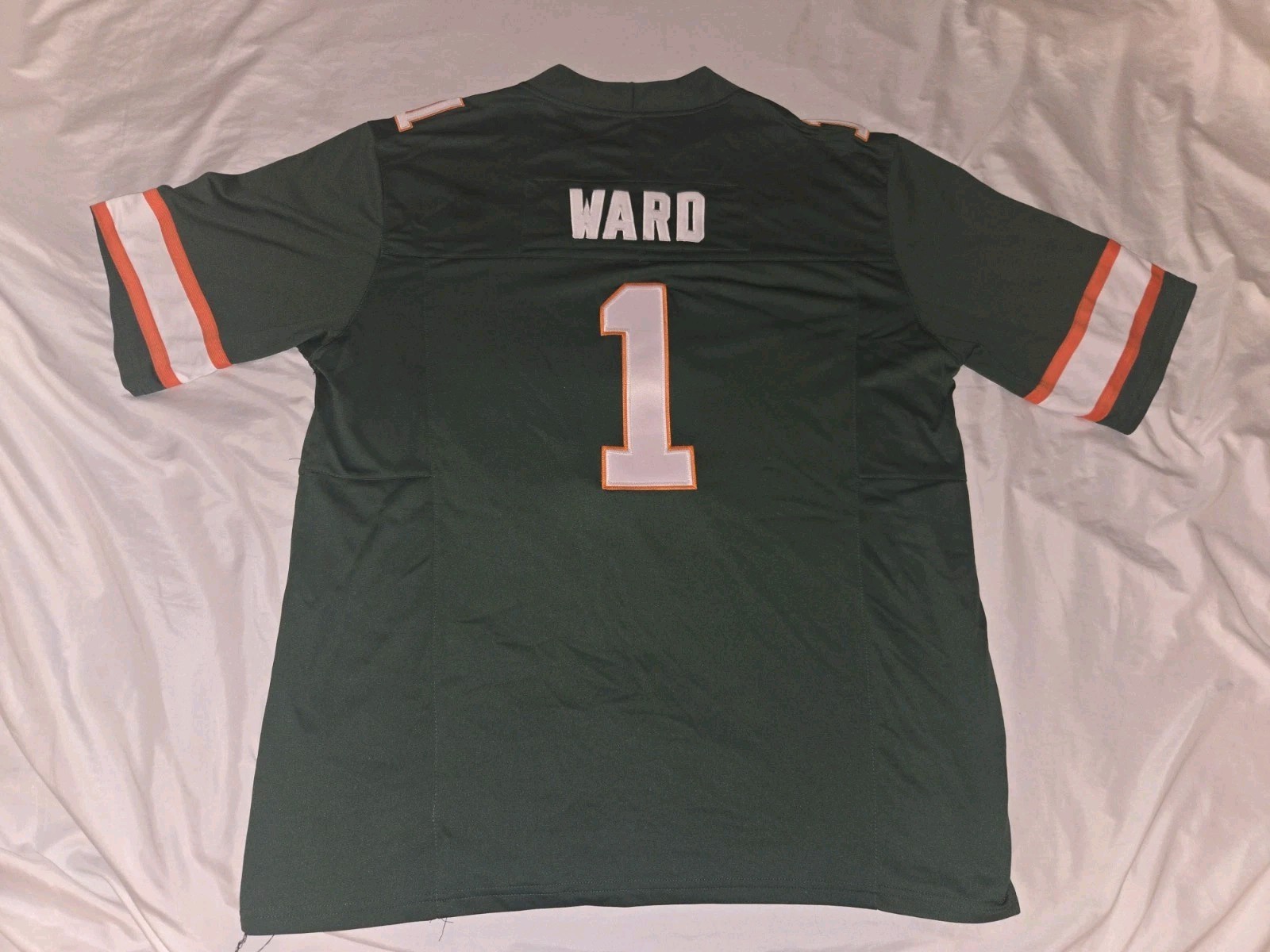 CAM WARD Miami Hurricanes Jersey ADIDAS Size XXL Green #1 QB Tennessee Titans
