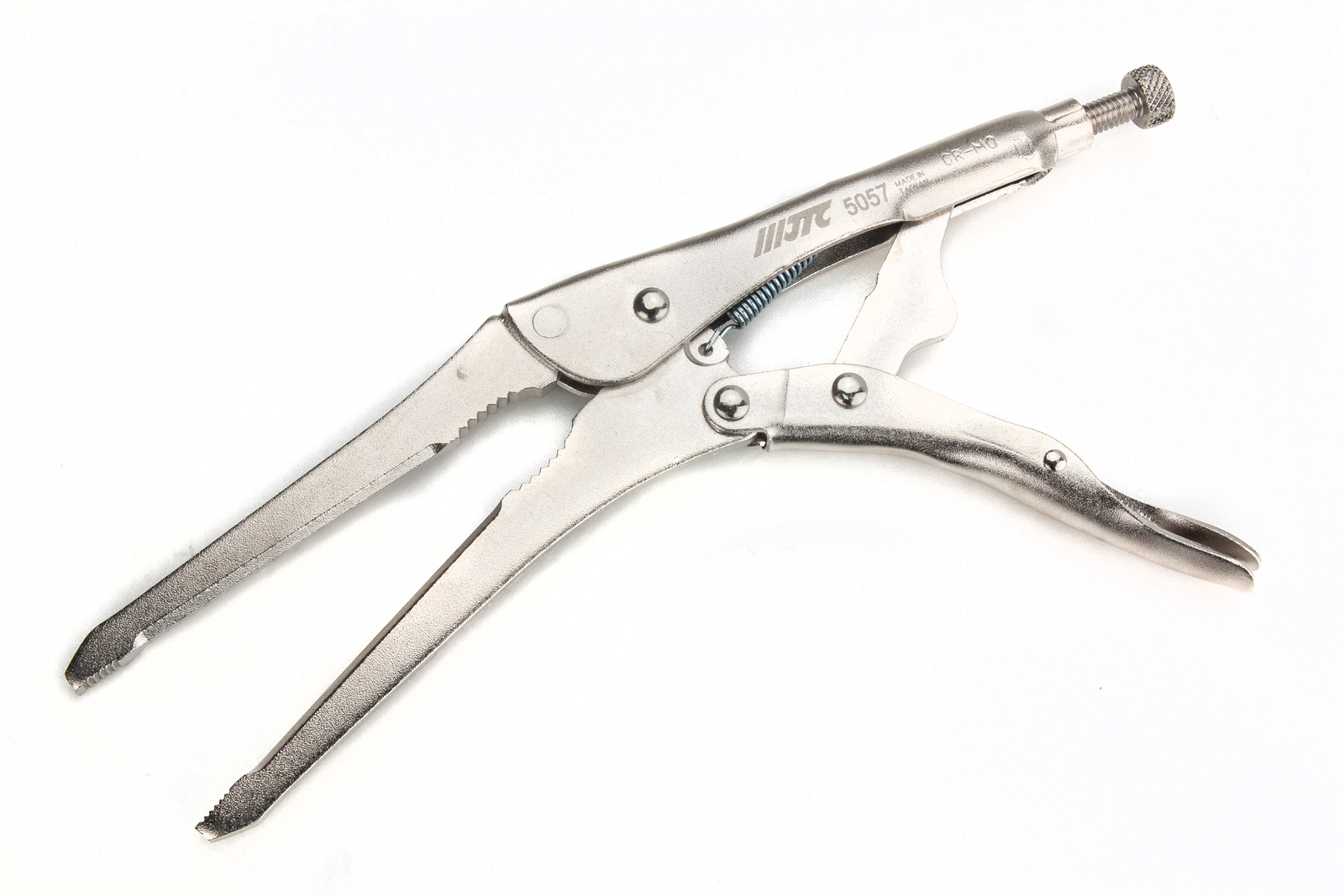 Adjustable Heavy Duty Hose Clamp & Locking Pinch Off Pliers, Nose Length 120mm