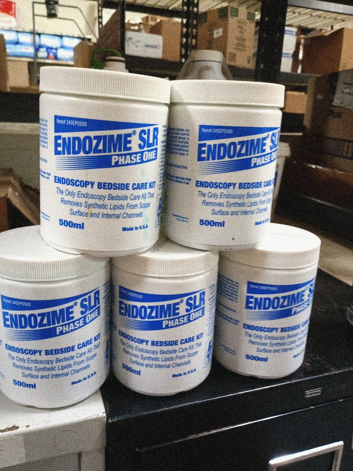 5 Pack, Endozime SLR Phase One 500ml, - Enzymatic Detergent  440