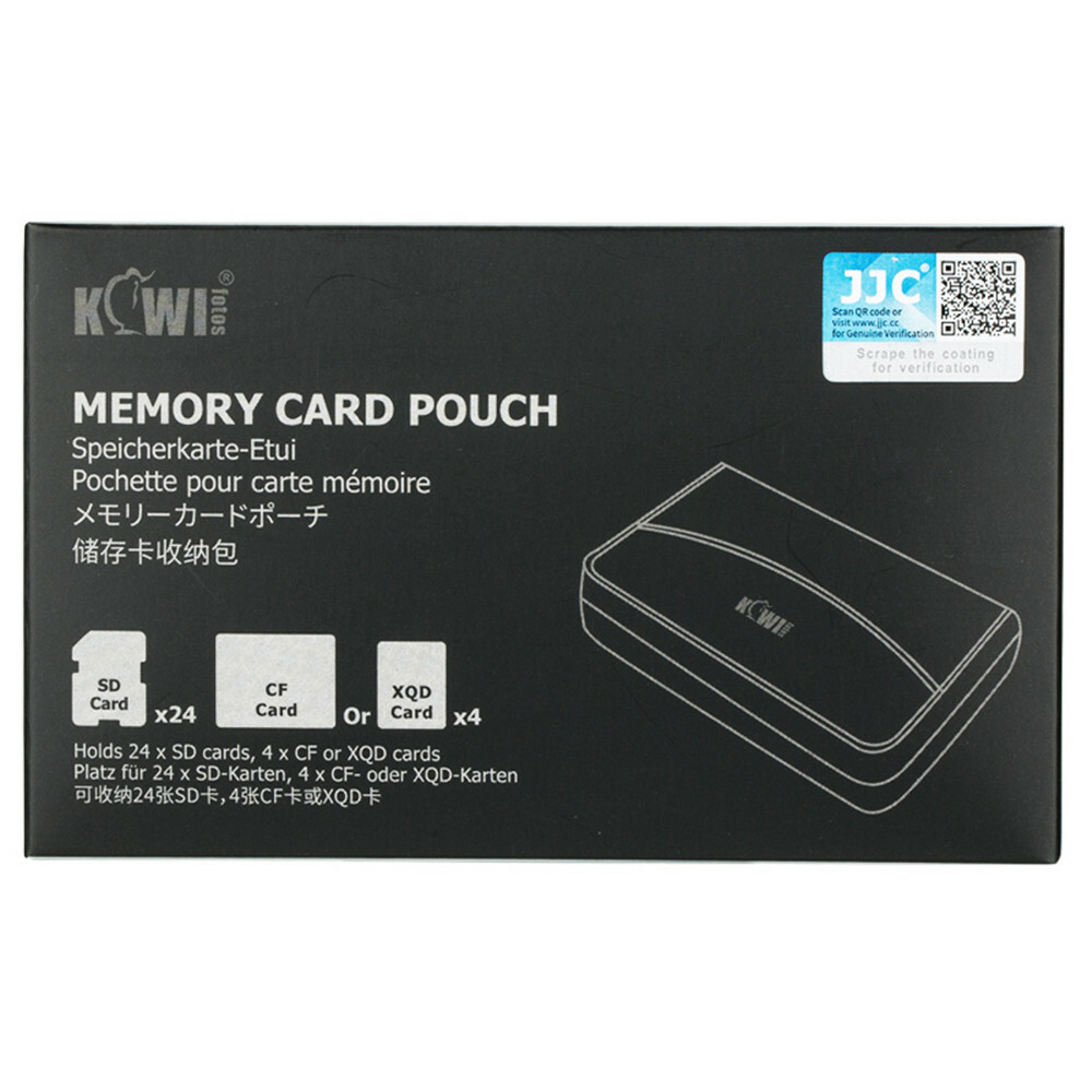 Camera Carrying Memory Card Case Holder Protector for 24 SD and 4 XQD CF Cards