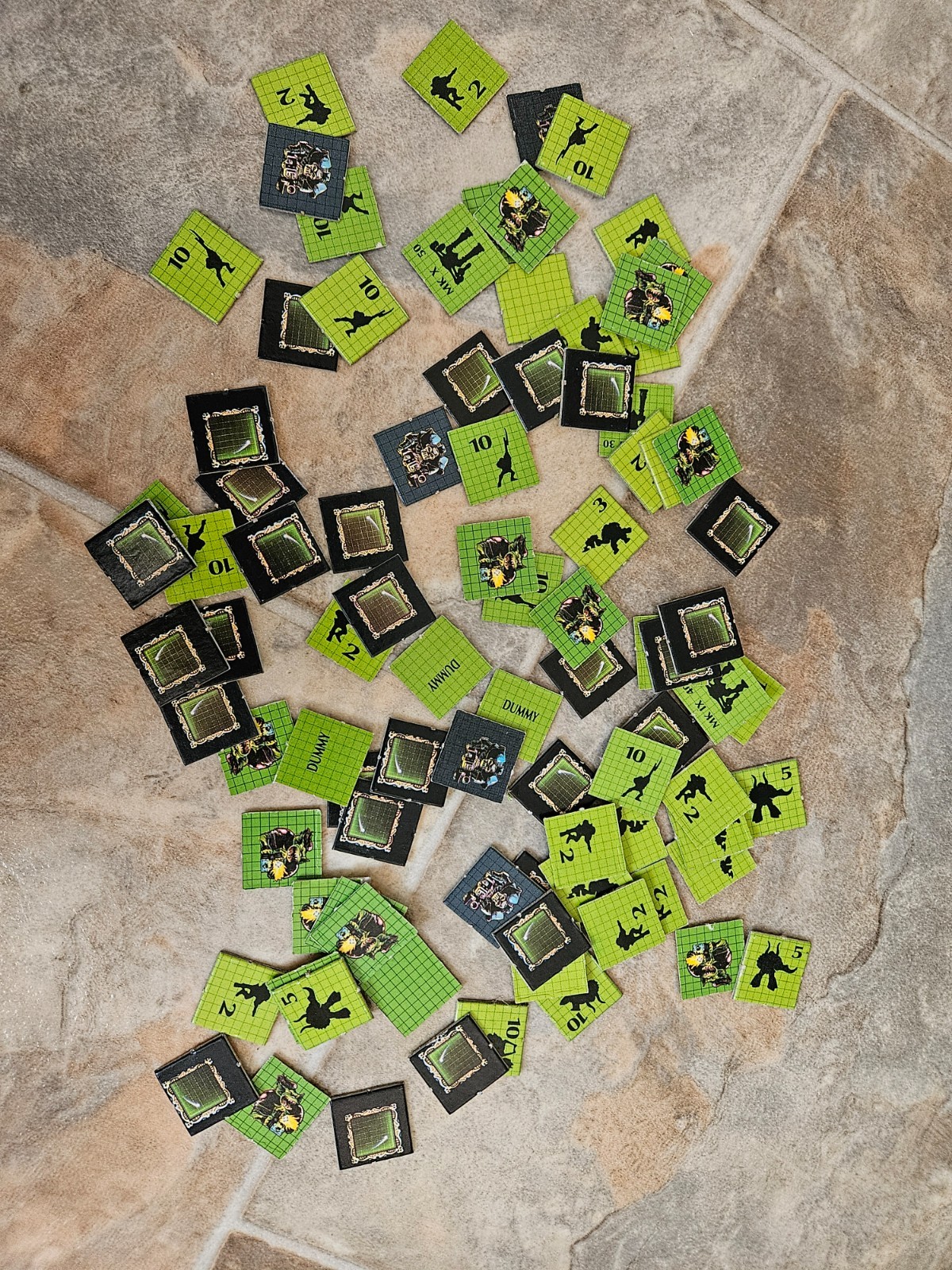 Blip Tokens for Space Crusade & Eldar Expansion Vintage Double-Sided