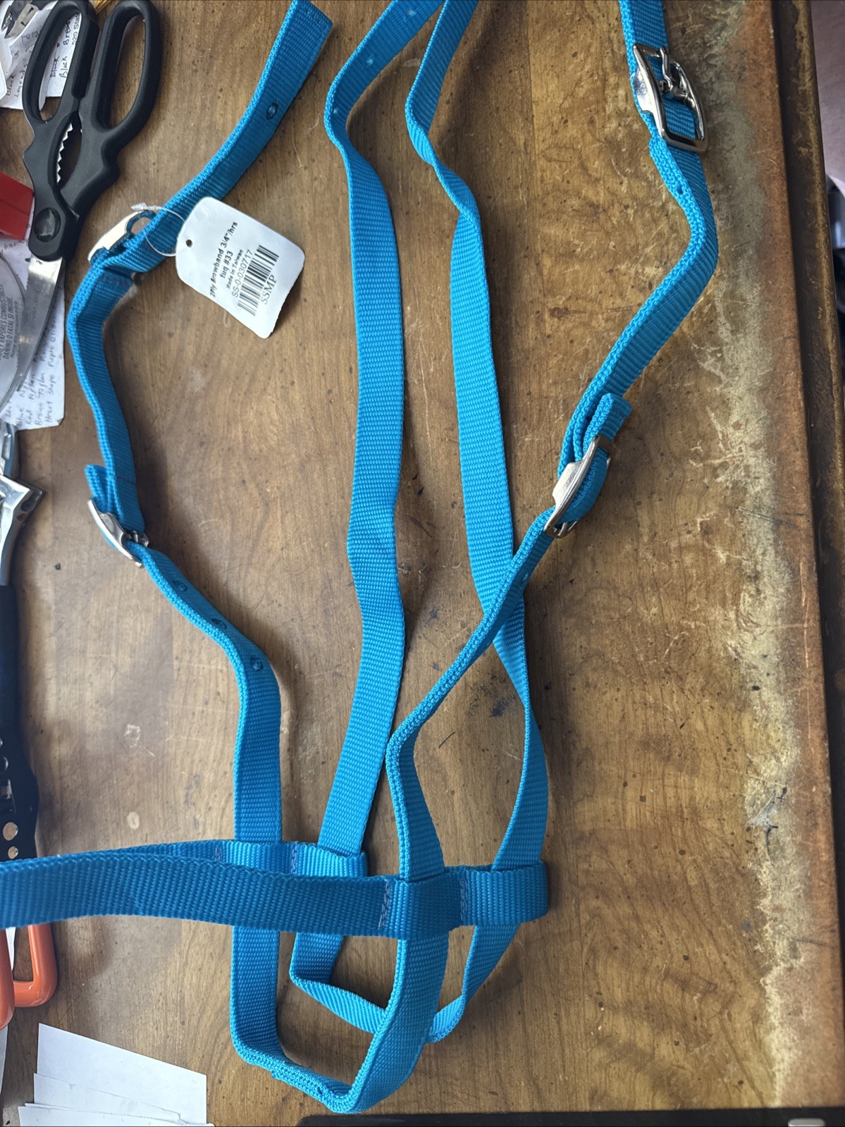 2 Ply Browband  3/4” Headstall Turquoise