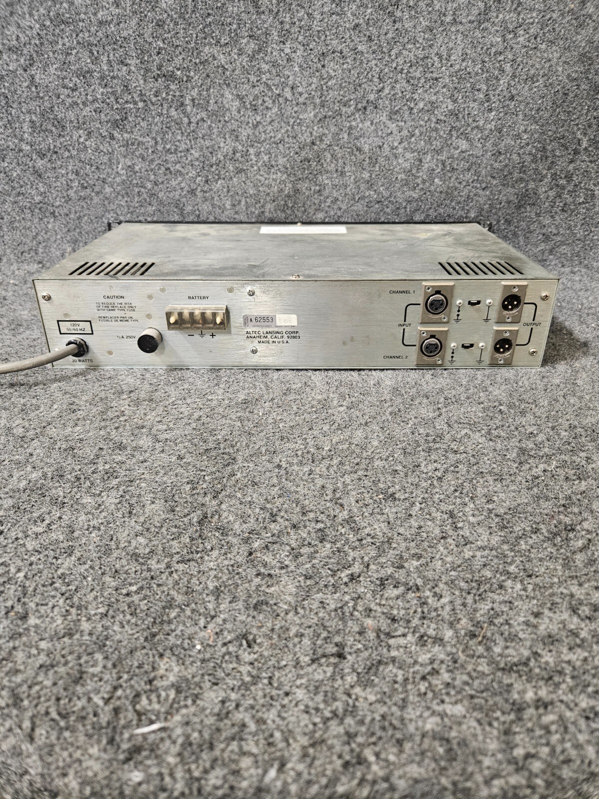 Altec Lansing 1652A, Stereo Graphic Equalizer