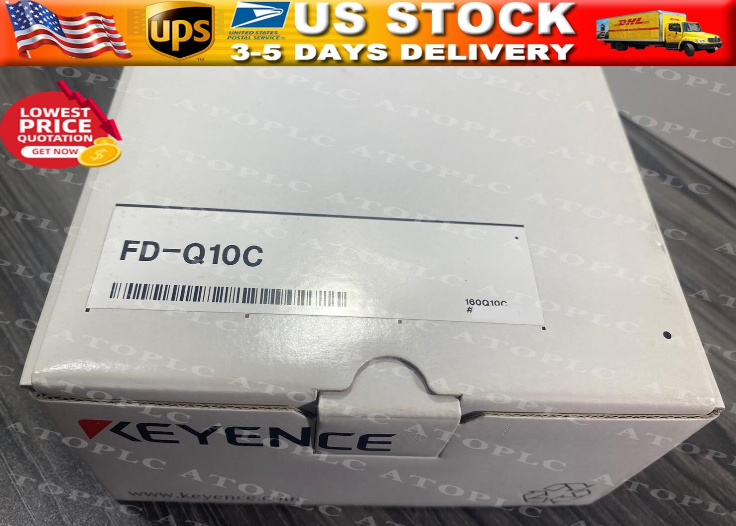 New Keyence FD-Q10C Clamp-on Digital Flow Sensor w/ Sensor Bracket 20-30VDC -USA
