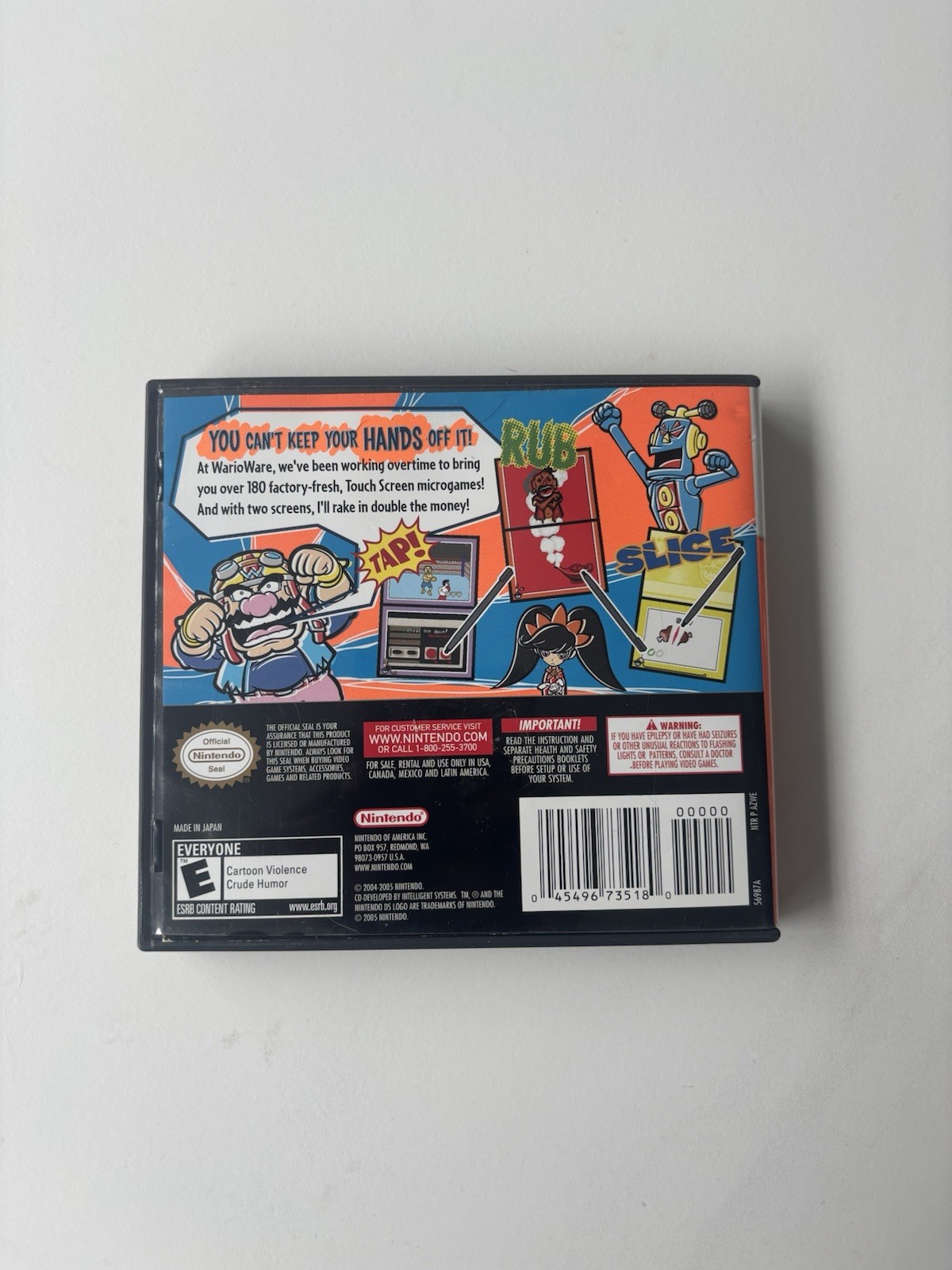 WarioWare: Touched (Nintendo DS, 2005) /CASE ONLY!