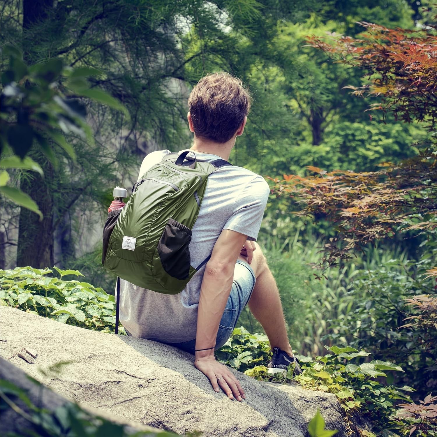 18L Lightweight Hiking Daypack, Waterproof Camping Packable Backpack Ultralig...