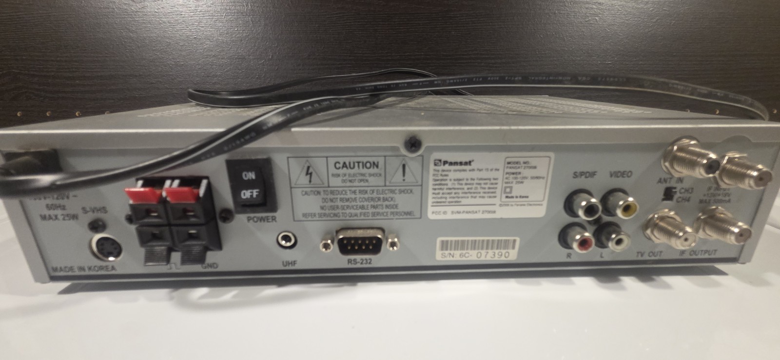 📺 Pansat 2700A Satellite Receiver & Remote – Tested