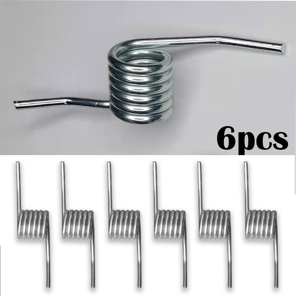 6pcs Torsion Handle Return Spring Fits 3 Ton Floor Hydraulic Spring Silver