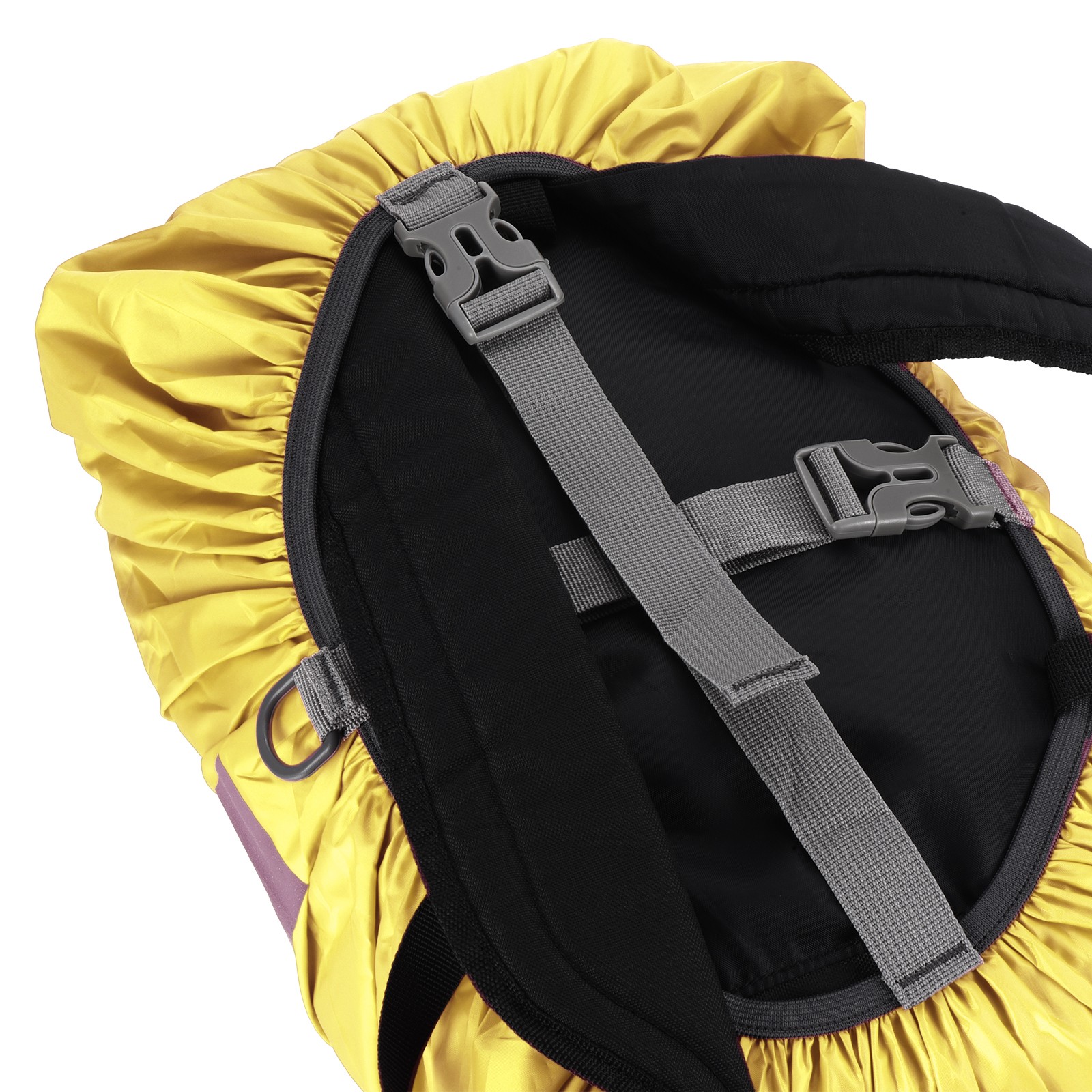 30-40L Waterproof Backpack Rain Cover with Reflective Strap S Yellow