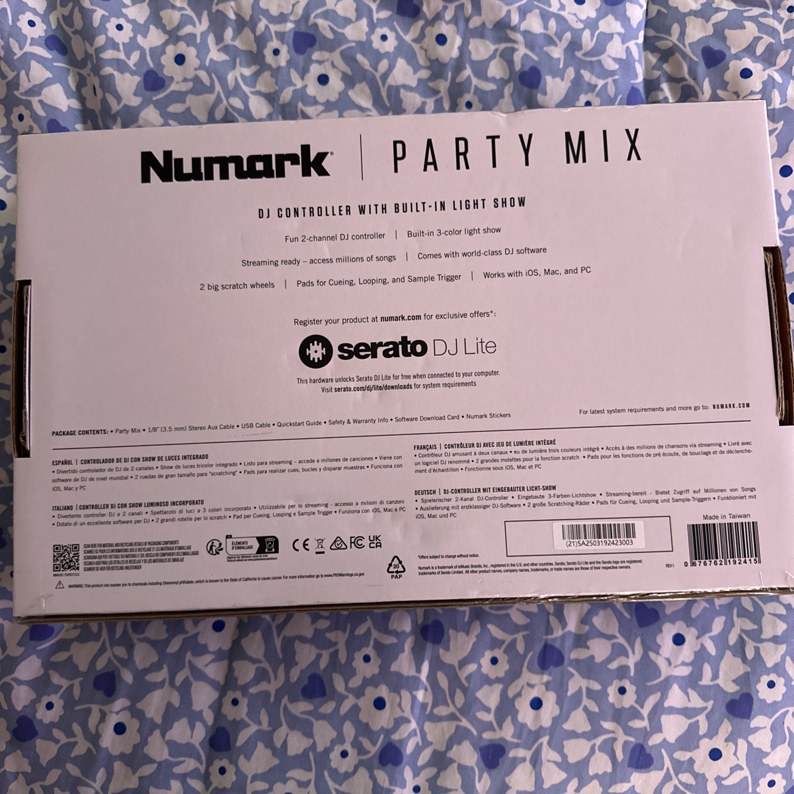 Numark Party Mix II DJ Controller with Built-In Light Show Serato Lite
