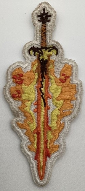 Games Workshop Warhammer Fantasy Flaming Sword Iron On Patch