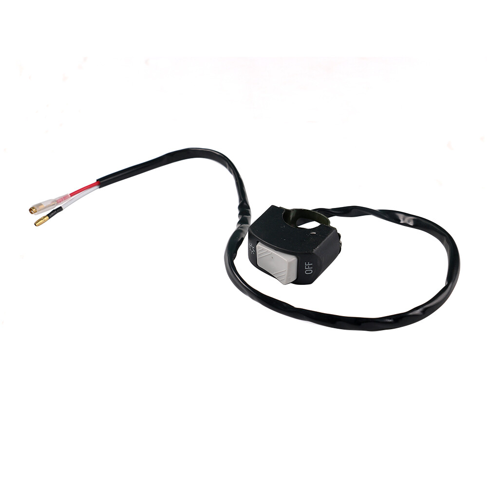7/8" Motorcycle Handlebar Foglight Horn ON OFF Switch Button 12V Gray