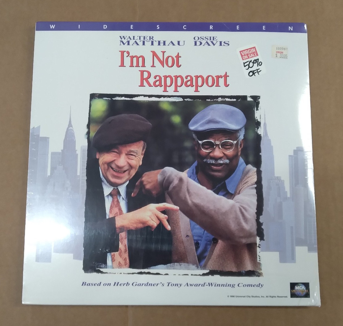 (Laserdisc) I'm Not Rappaport / Walter Matthau / Ossie Davis / SEALED