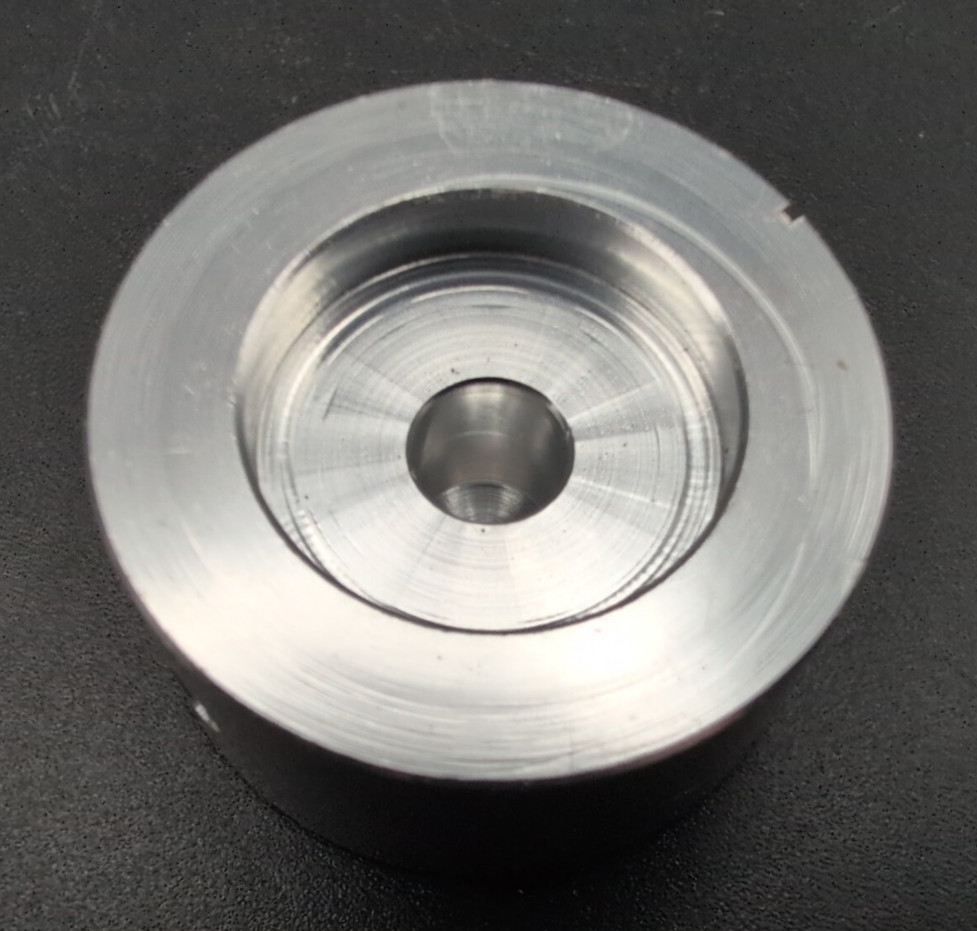 VINTAGE ALUMINUM STEREO CONTROL KNOBS LARGE NOS (Qty 4)