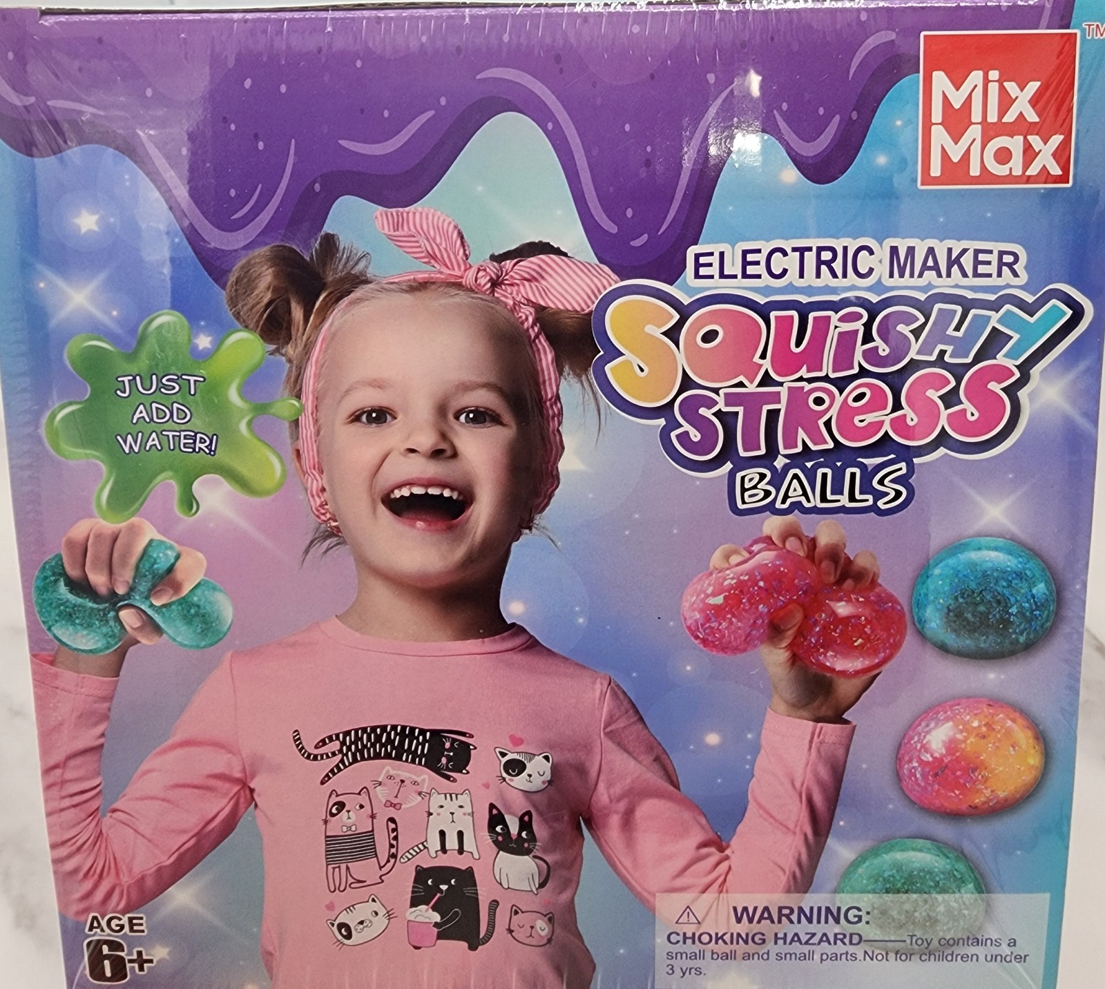 Squishy Stress Ball Maker, New Sealed Shiny Glitter Station Maker