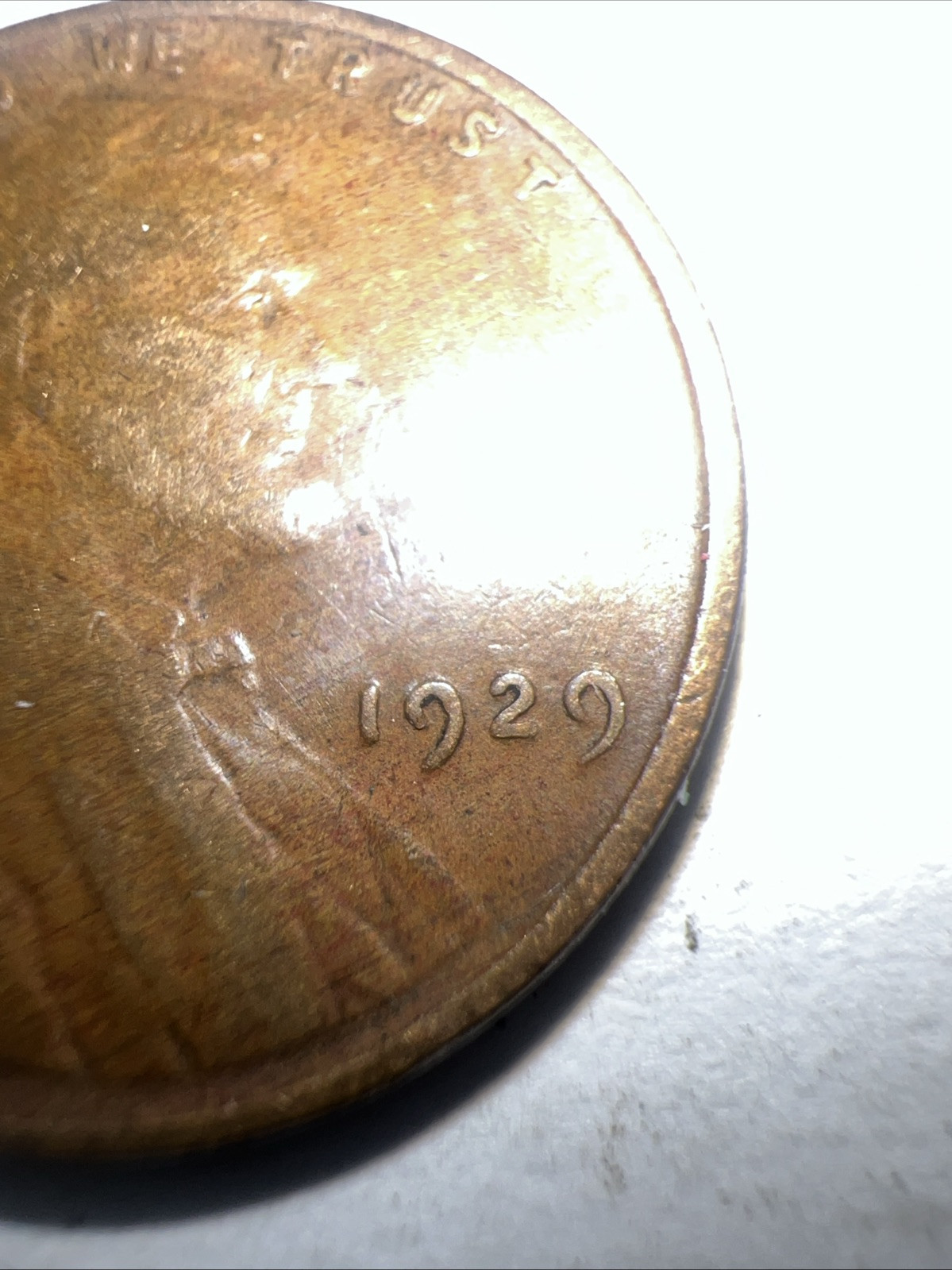 1929 Lincoln Wheat Cent No Mint Mark Fine