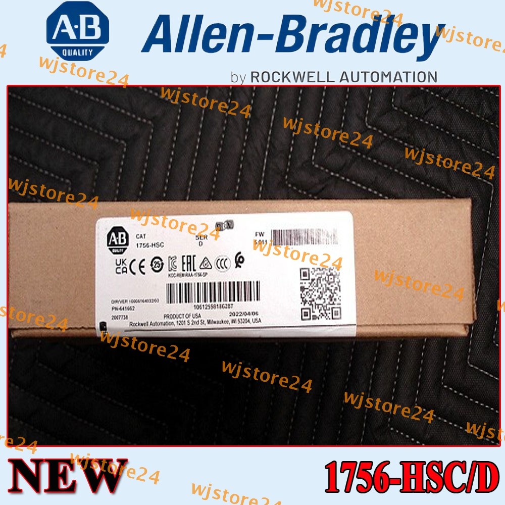 NEW IN BOX PLC-AB 1756-HSC SER D CONTROLLOGIX HIGH SPEED COUNTER MODULE