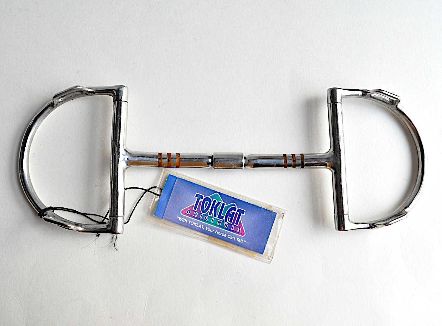 Toklat 5 1/4" English Dee Bit With Hooks 88-55306 Snaffle Narrow Barrel Copper