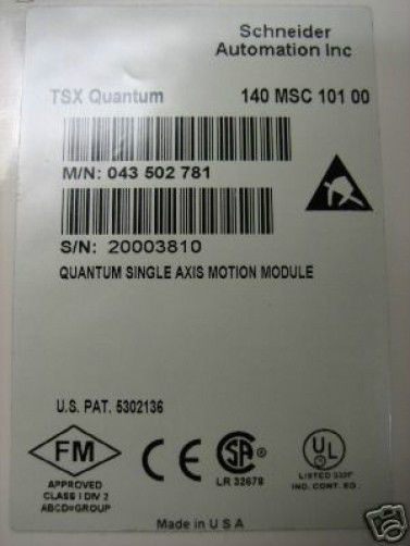 Modicon 140-MSC-101-00 Single Axis 140MSC10100