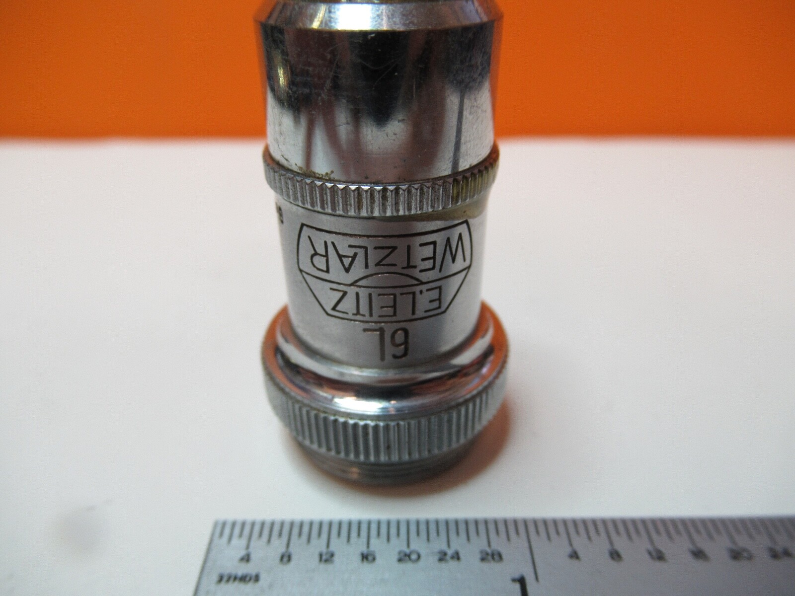 ANTIQUE ERNST LEITZ OBJECTIVE 45X OPTICS MICROSCOPE PART AS PICTURED &16-A-61B