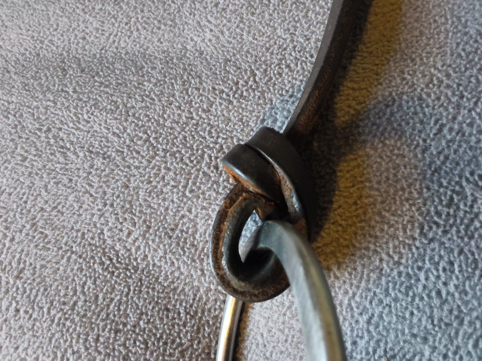 5" Double Twisted 5" Copper Snaffle, Loose Stainless Rings