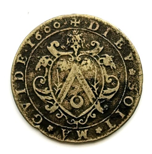 JET 308. Token BURGUNDY - DIJON - JEAN JACQUINOT FILS - MAYOR OF DIJON 1600