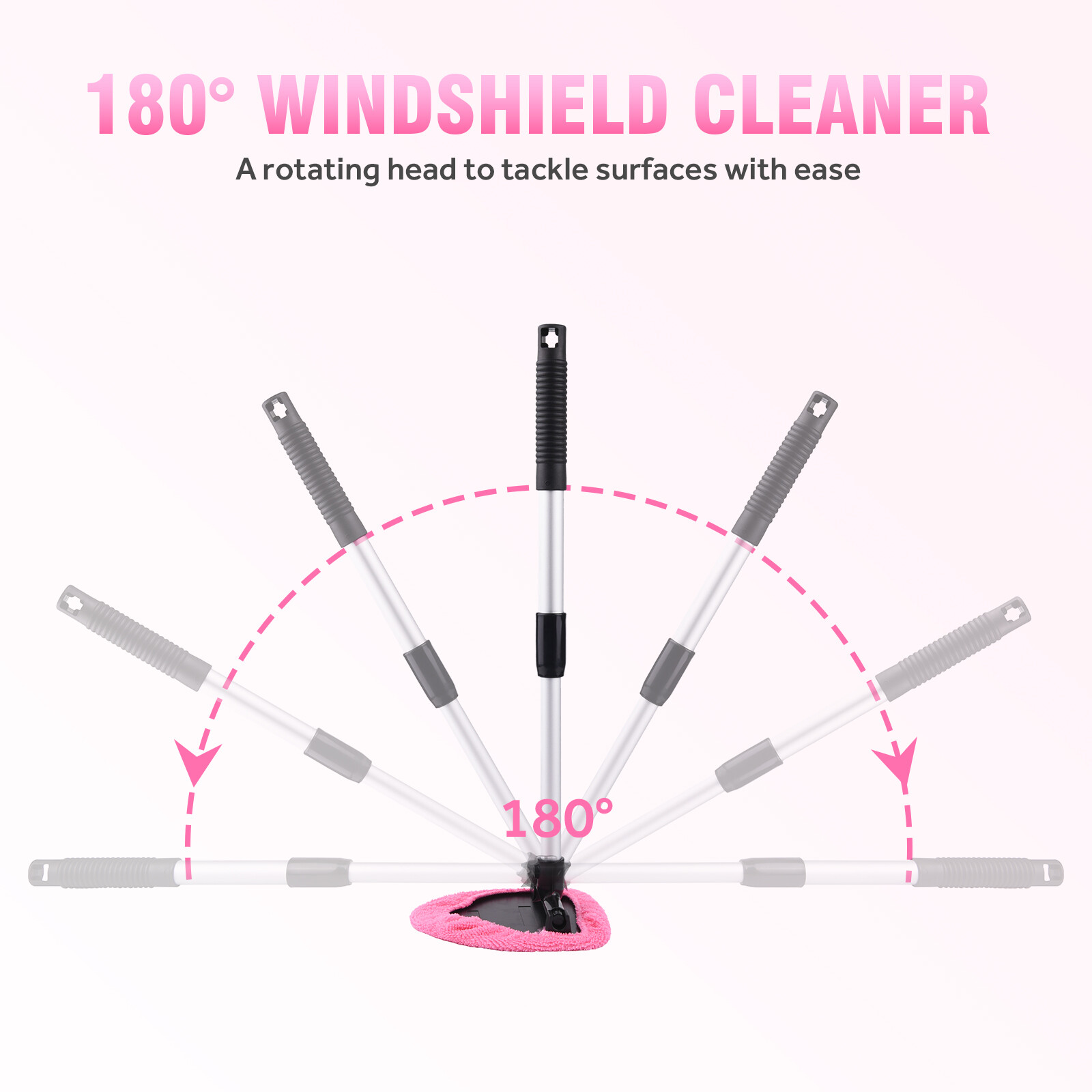 Car Cleaning Combo Rear-view Mirror Squeegee & Windshield Wiper Cleaner Tool Kit