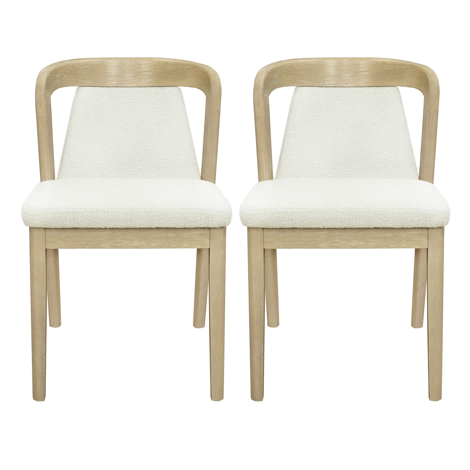Upholstered Backrest Armless Dining Chairs