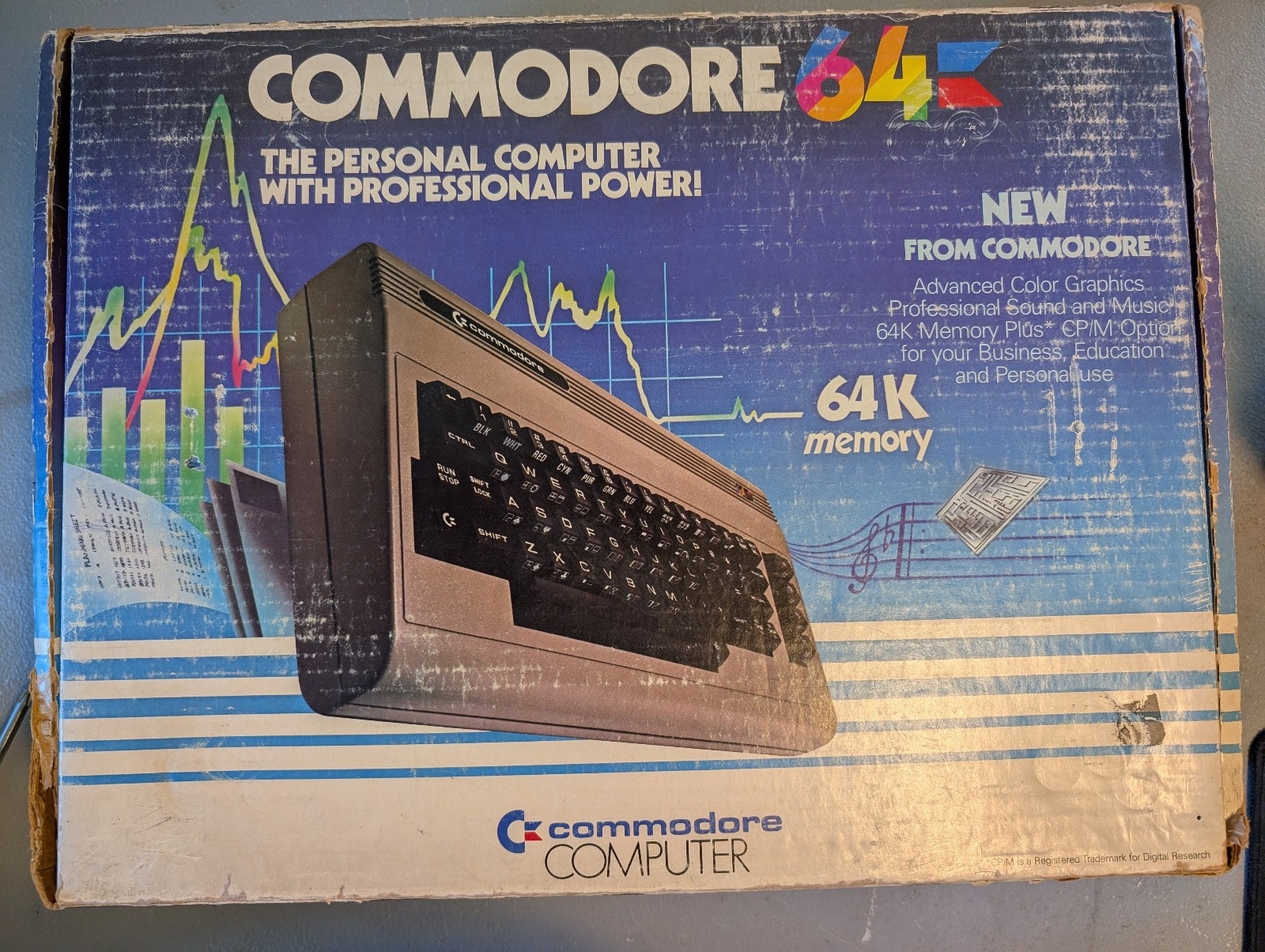 Commodore C64 - Refurbished, box and fully tested with power supply