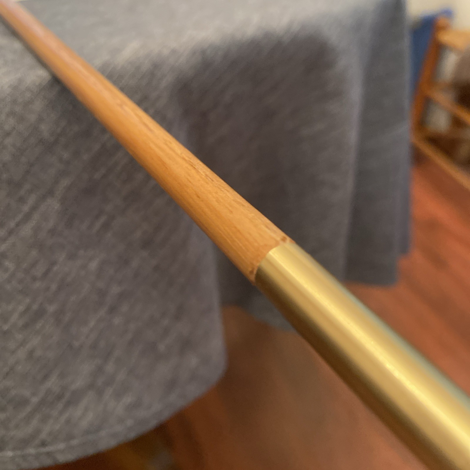 Hickory Ramrod 36 3/4" (L) X 3/8” (D). For Dixie: Kentuckian Muzzleloader.